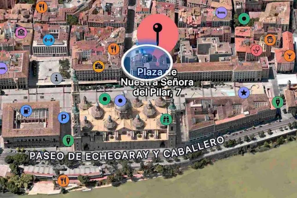 Ferienwohnung La Plaza Del Pilar Saragossa Exterior foto